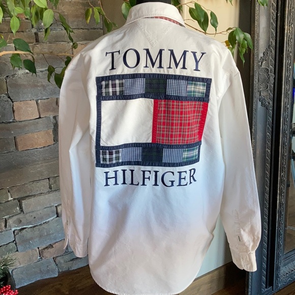 Tommy Hilfiger Other - Tommy Hilfiger Giant Back Patch Button Down Oxford